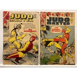 Vintage: Lot of 2 Judo Master No. 95, No. 96 •1967 Karate Charlton comics